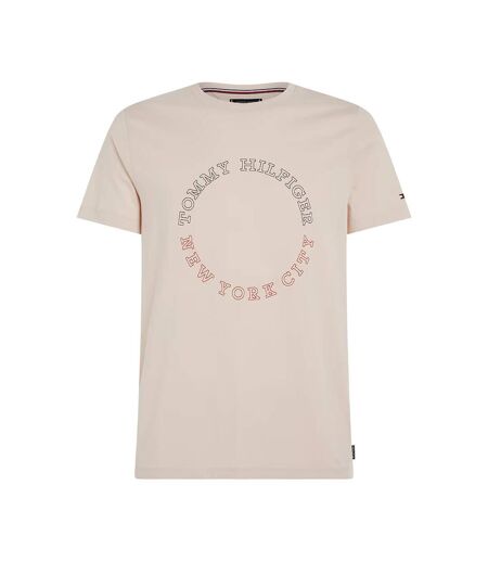 T-shirt Rose Homme Tommy Hilfiger Monotype Roundle