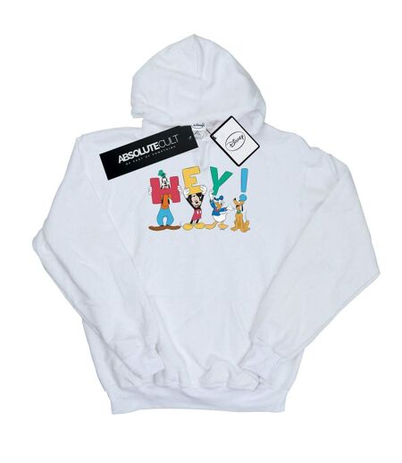 Disney - Sweat à capuche MICKEY MOUSE FRIENDS HEY - Femme (Blanc) - UTBI11009