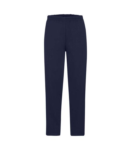 Mens Open Hem Jogging Bottoms Deep Navy Fruit Of The Loom