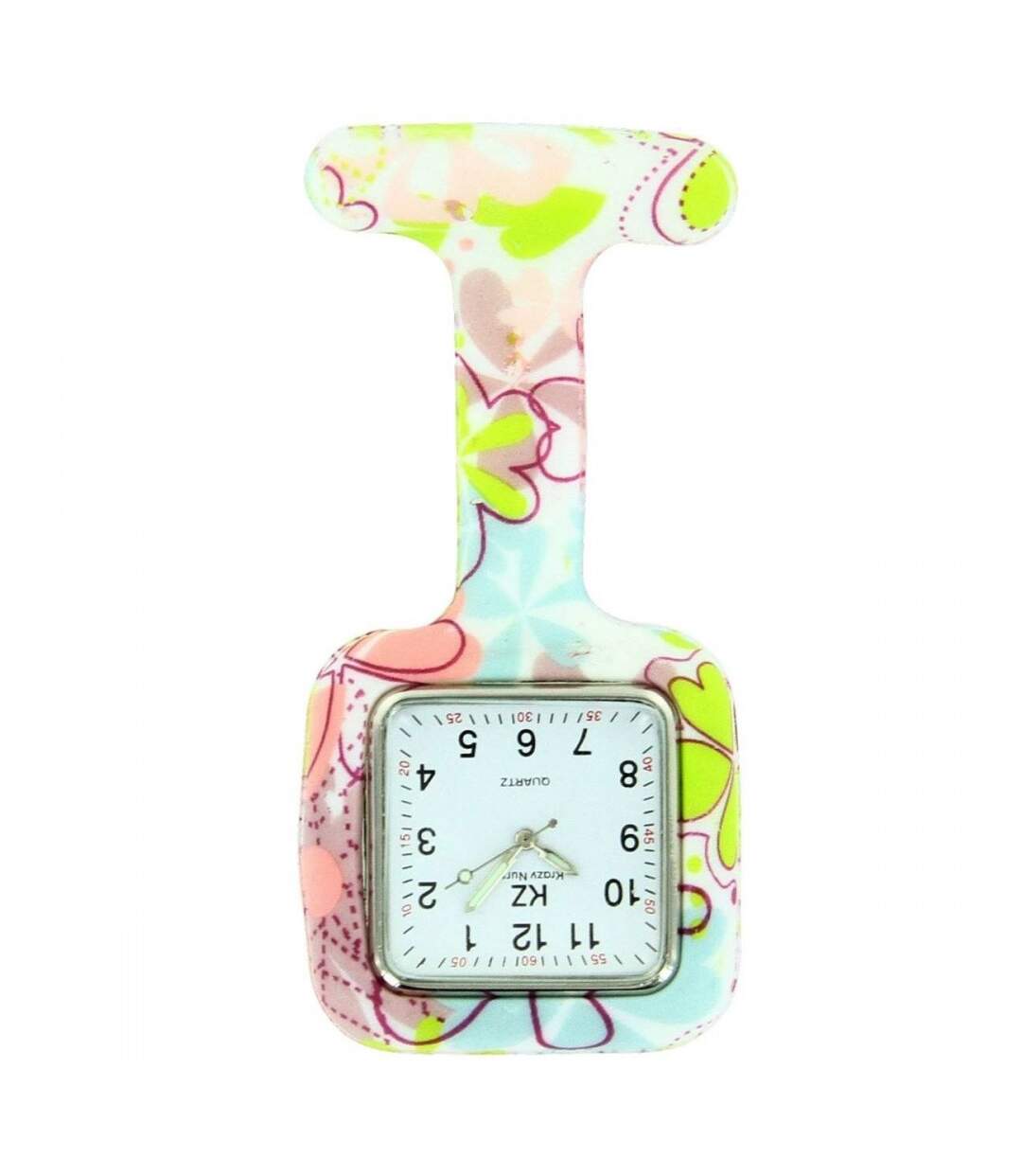 Montre Infirmière Silicone Fleurs Coeur KRAZY 195