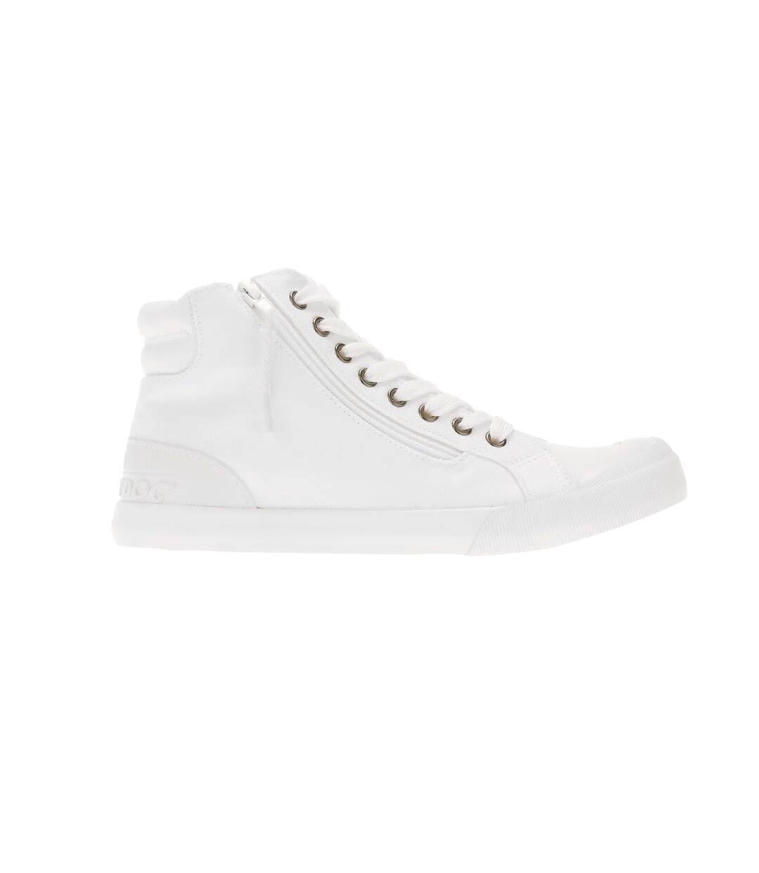 Womens/ladies jazzin hi canvas pumps white Rocket Dog-3