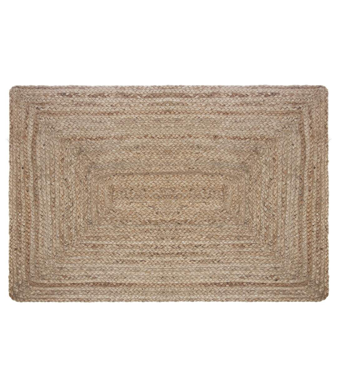 Tapis rectangulaire en jute Scandi - L. 60 x l. 90 cm - Marron-1