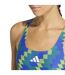 Womens/ladies All-over Print One Piece Swimsuit Lucid Blue Adidas-4