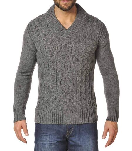 Pull col croisé 30% laine PILOT1 - MD