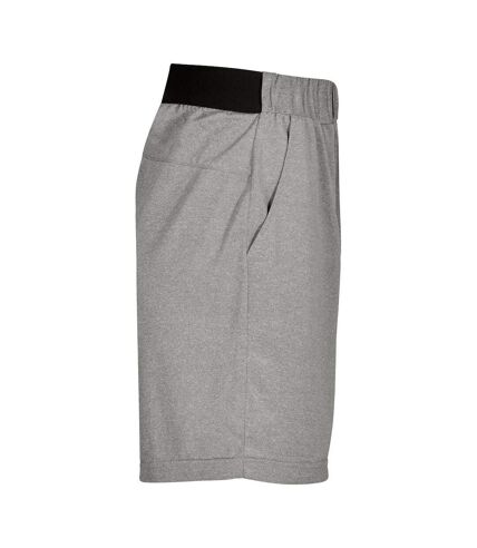 Clique Unisex Adult Plain Active Shorts (Grey Melange)