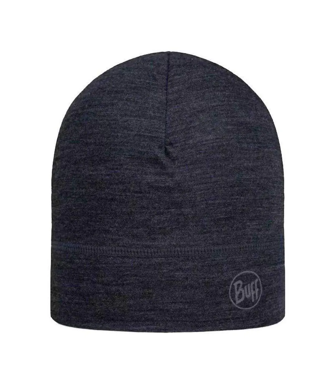 Unisex Adult Merino Wool Lightweight Beanie Navy Blue Buff-1