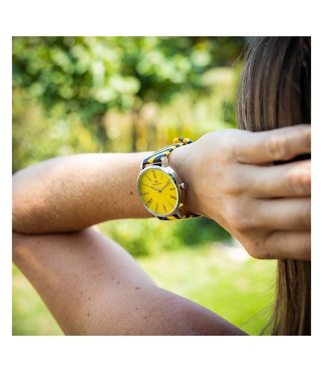 Montre de Femme Zébrée Noir Jaune GIORGIO