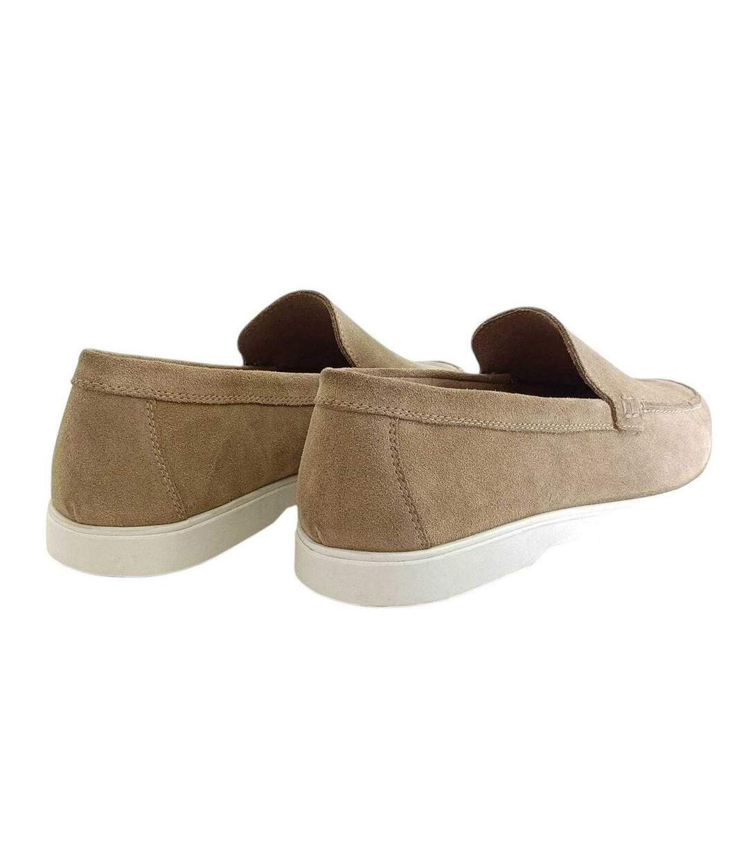 Mens Leather Slip-on Moccasins Sand Jack Wills-2