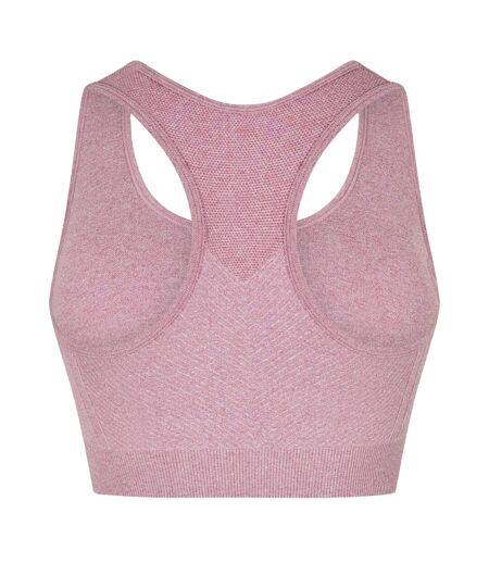 Brassière De Sport Motif/style Côtelé Femme Rose Clair USA