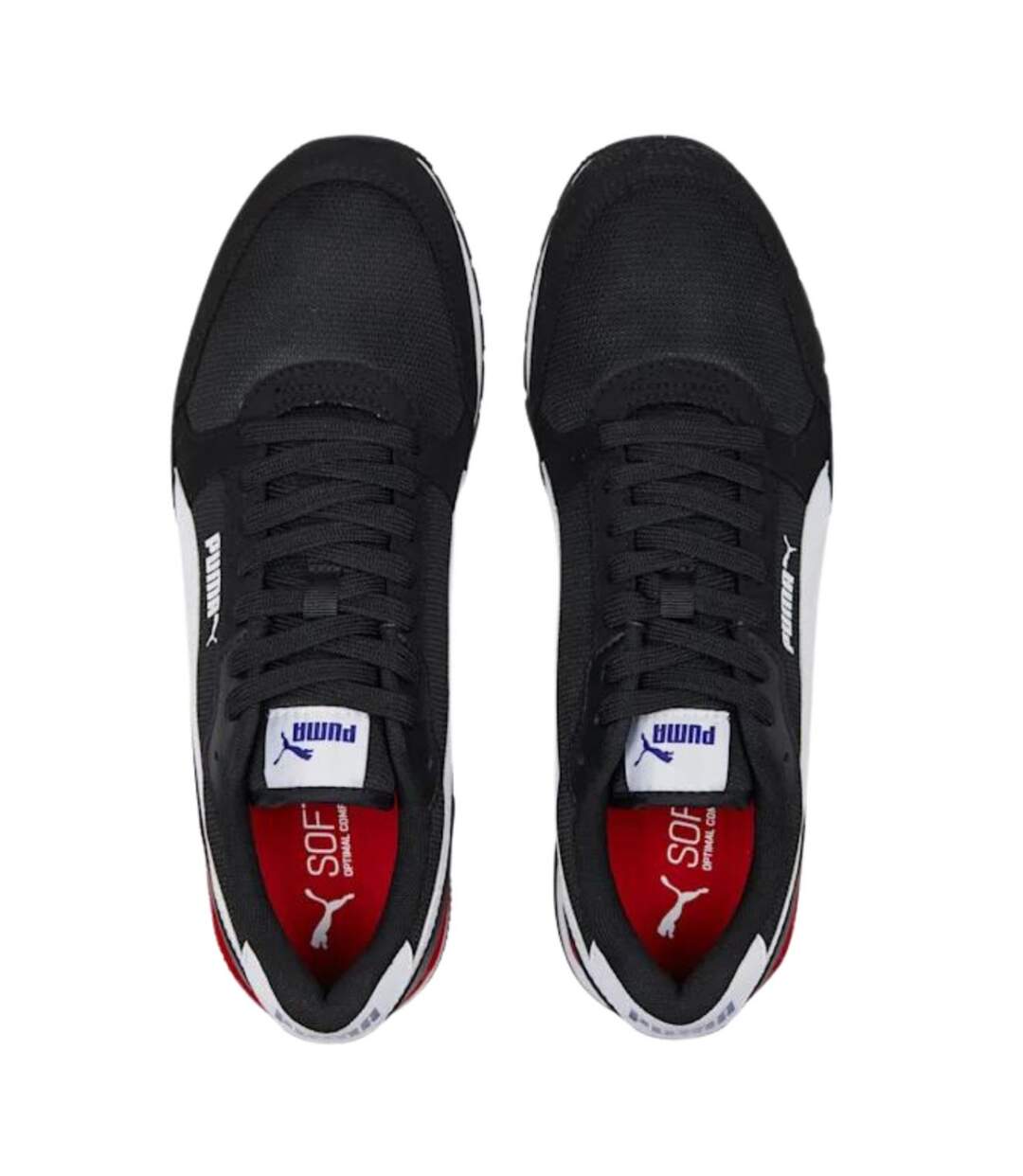Baskets St Runner V3 Homme Noir Blanc Rouge Puma-4
