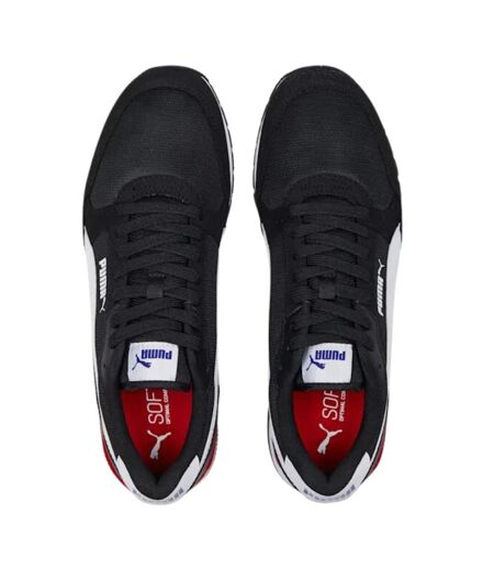 Baskets St Runner V3 Homme Noir Blanc Rouge Puma