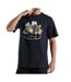 T-shirt Noir Homme Converse Throwback - L