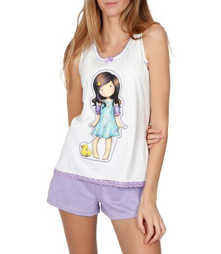 Pyjama short débardeur Little Duck Santoro ivoire Admas