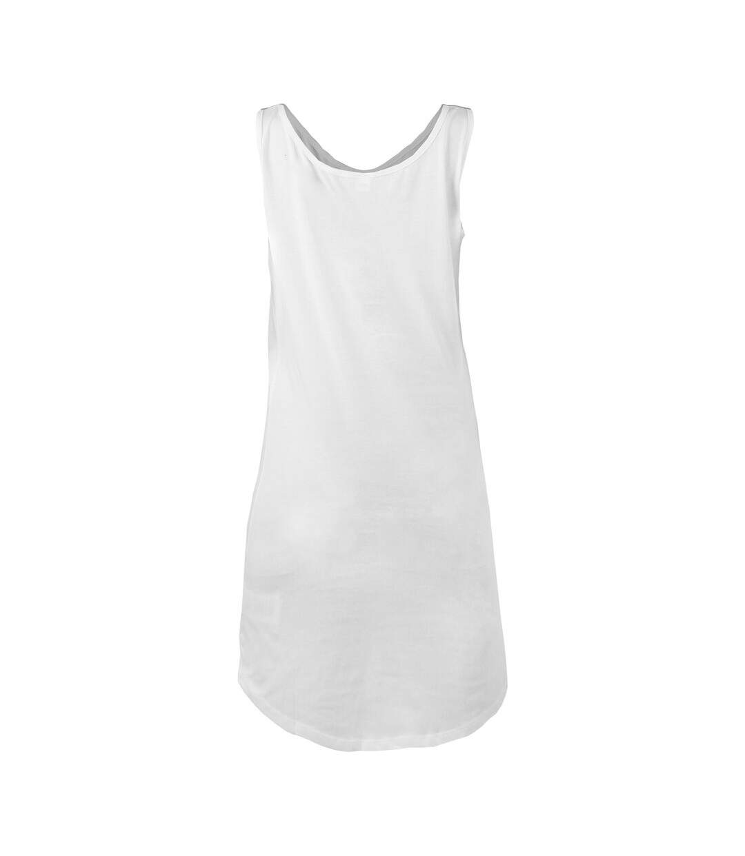 Robe Débardeur Femme Blanc Mantis-3