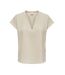 T-Shirt Beige Femme Jacqueline De Yong Lion - 34