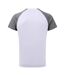 T-shirt homme blanc / noir chiné TriDri-2