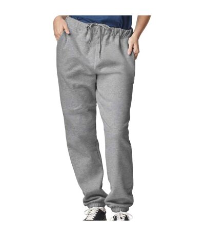 Mens midweight pocket jogging bottoms sport grey Gildan