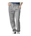 Mens midweight pocket jogging bottoms sport grey Gildan-1