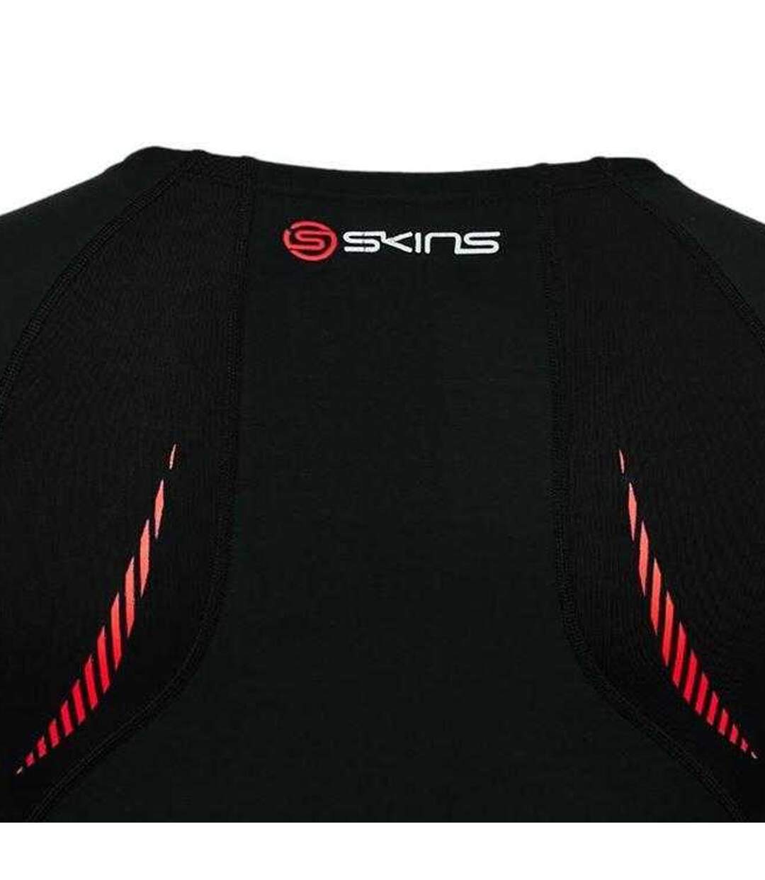 Mens A200 Back Print Compression Shirt Black Skins-4