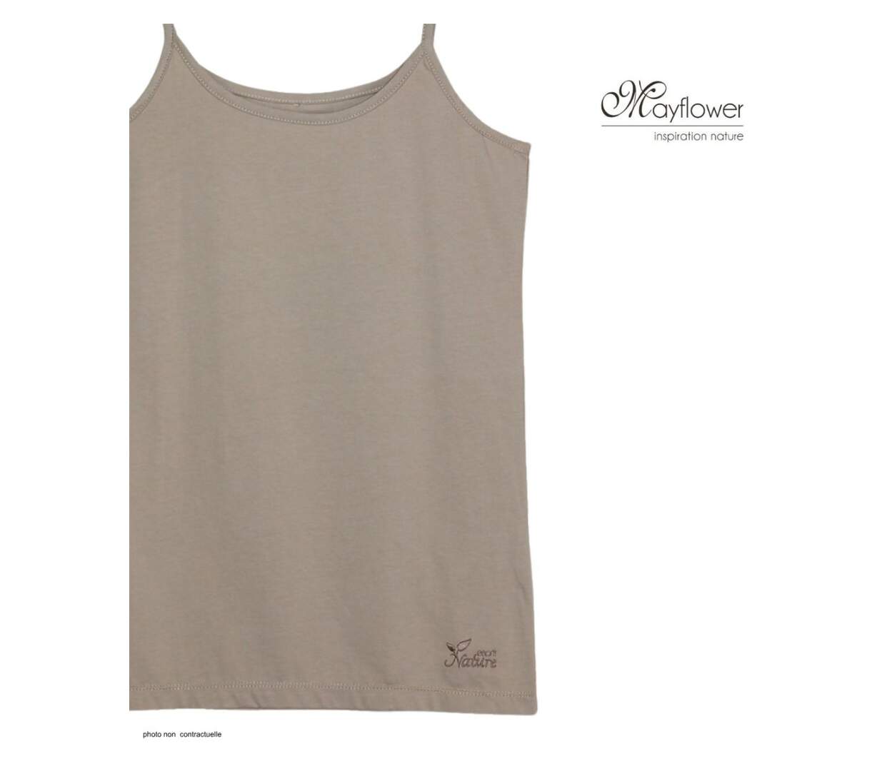 Top en coton MAYFLOWER BEIGE-MF beige : la douceur d'une matière naturelle pour un look d'été épuré-4