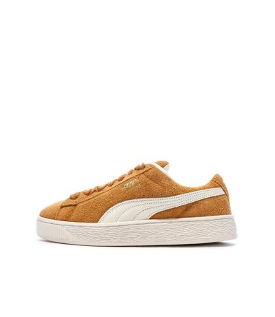Baskets jaune/blanche homme puma suede xl hairy