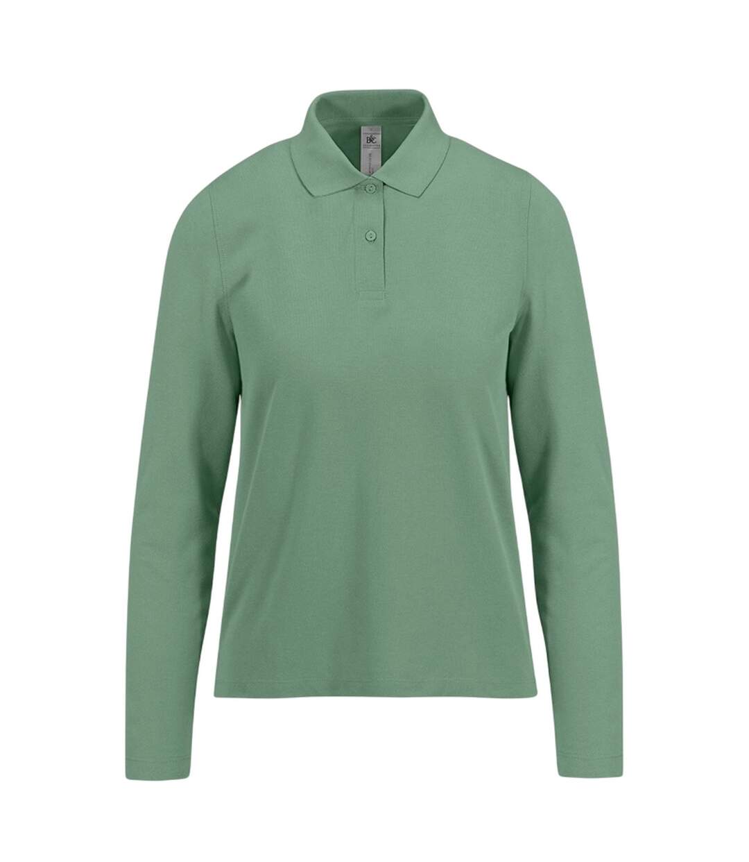 Polo Manches Longues My Polo Femme Vert B&C-1