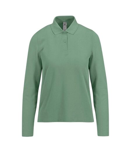 Polo Manches Longues My Polo Femme Vert B&C
