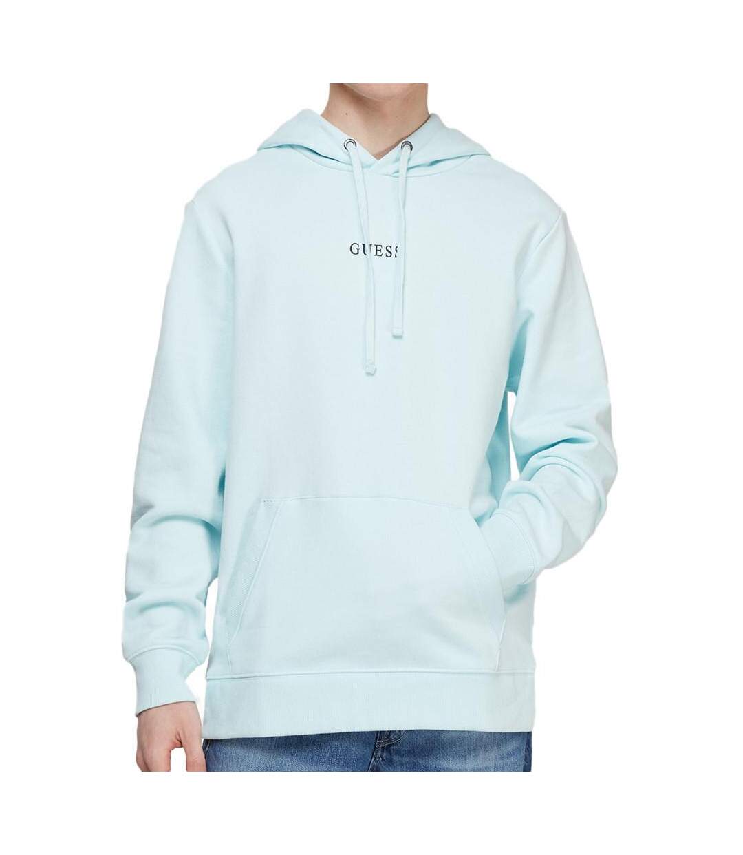 Sweat à Capuche Bleu Homme Guess Roy 2022 - L-1