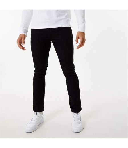 Mens Denim Faded Slim Jeans Black Jack Wills