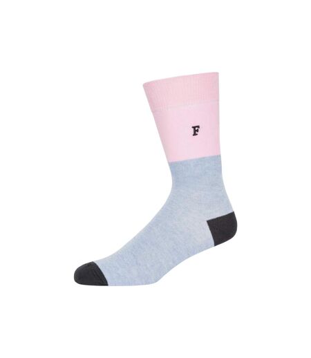 Chaussettes waterfall adulte rose / gris / noir French Connection