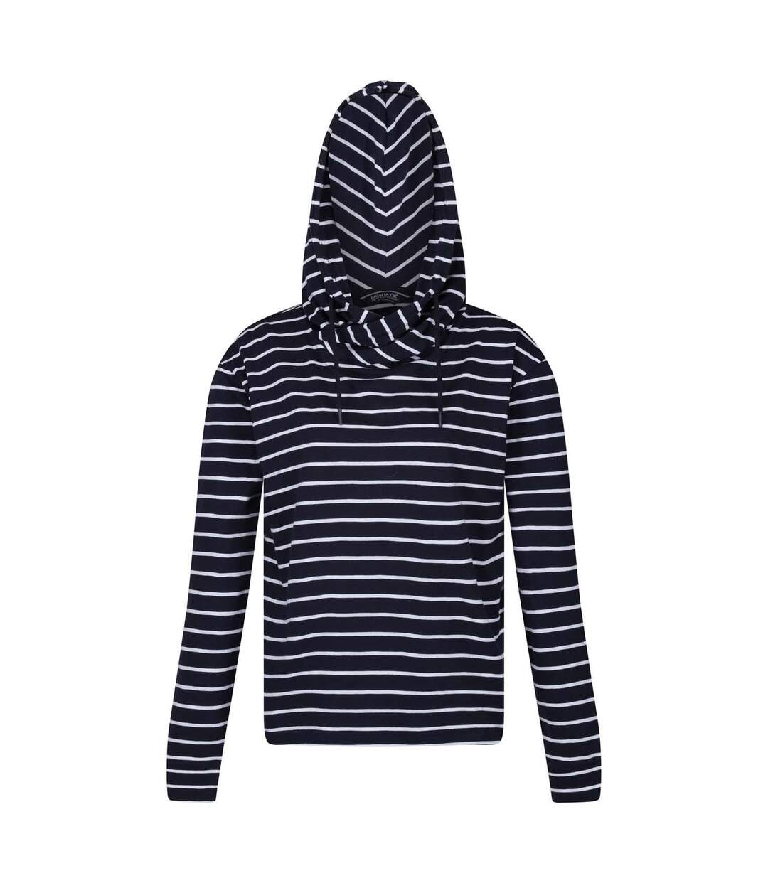 Womens/ladies Monsal Striped Hoodie Navy White Regatta-3