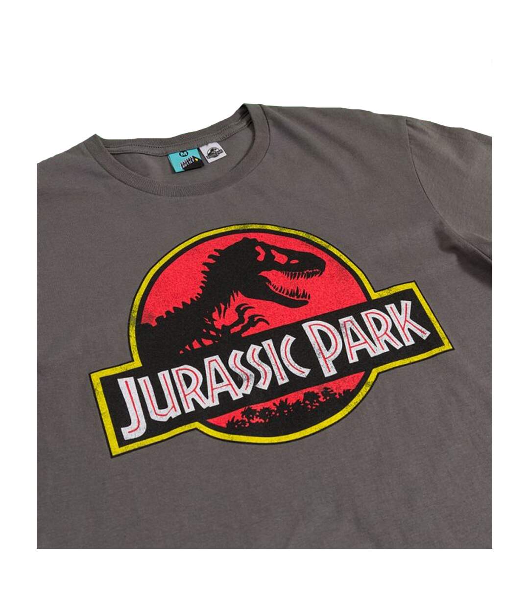 T-shirt Motif/style Logo Classique Adulte Charbon Jurassic Park-3