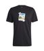 T-shirt homme noir Adidas-1