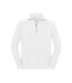 Sweat Uni En Coton À Col Montant Zippé Iconic Premium Homme Blanc Fruit Of The Loom-1