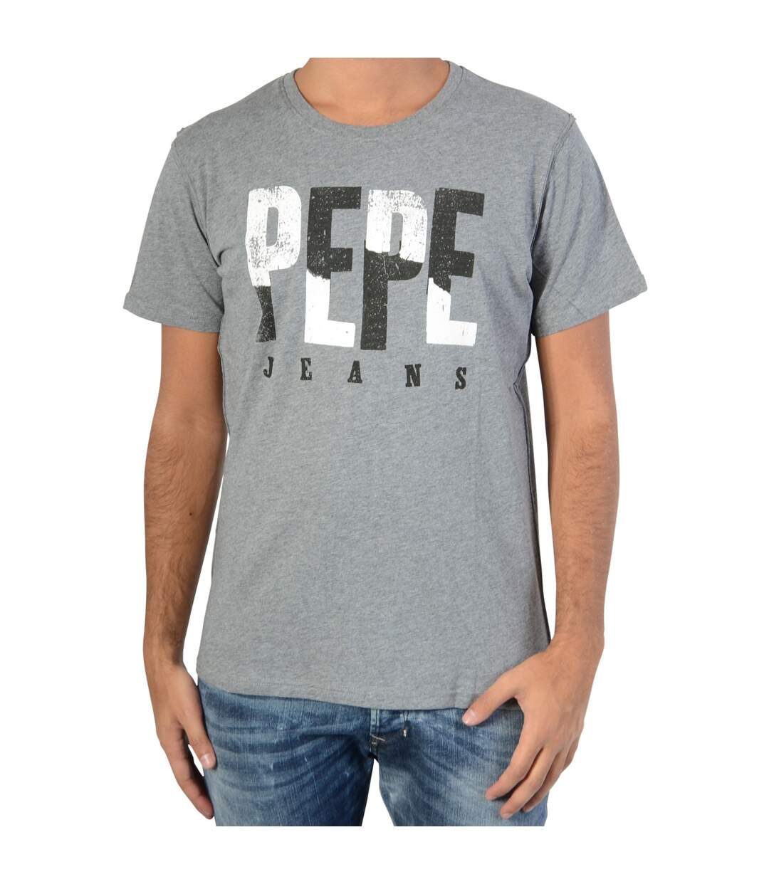 Tee Shirt Pepe Jeans Chaos Grey Marl-1