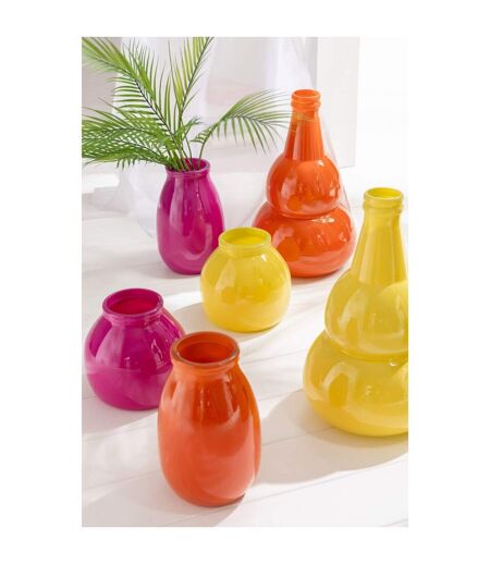 Vase Déco en Verre Cocoon 28cm Rose