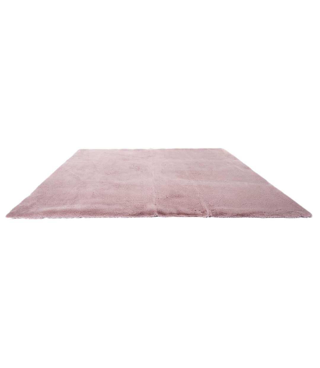 Tapis Imitation Fourrure Fin 120x170cm Rose-2