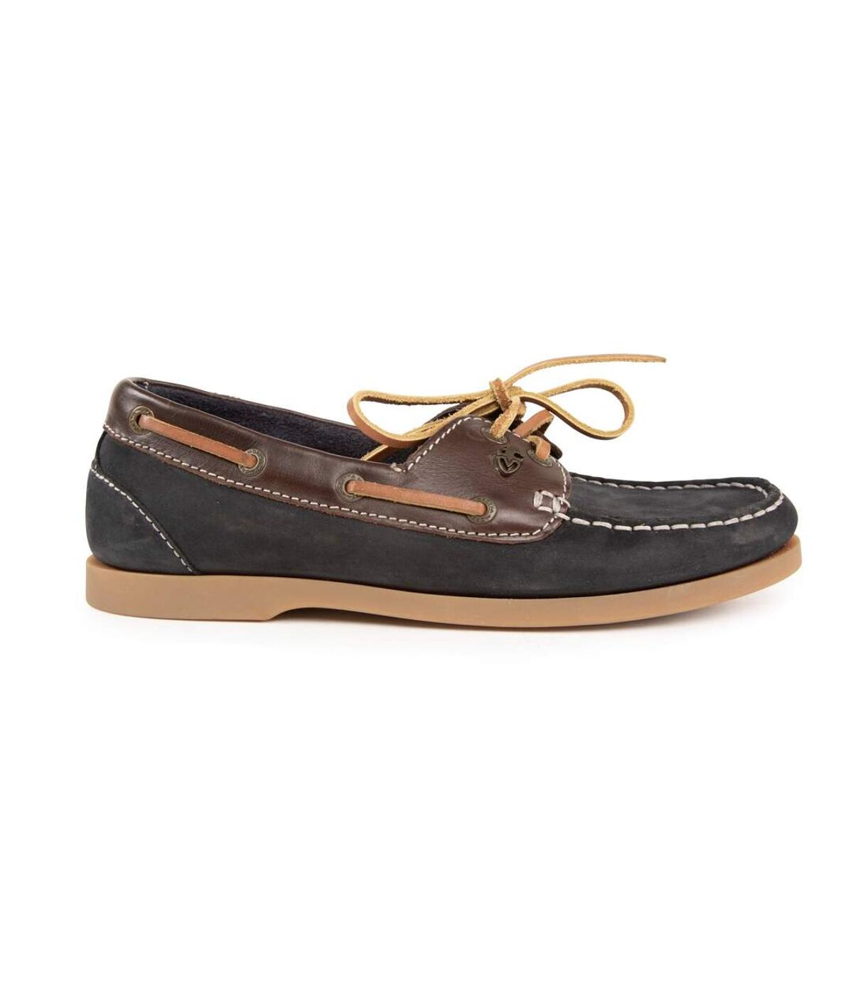 Moretta Womens/Ladies Avisa Leather Boat Shoes (Navy) - UTER390