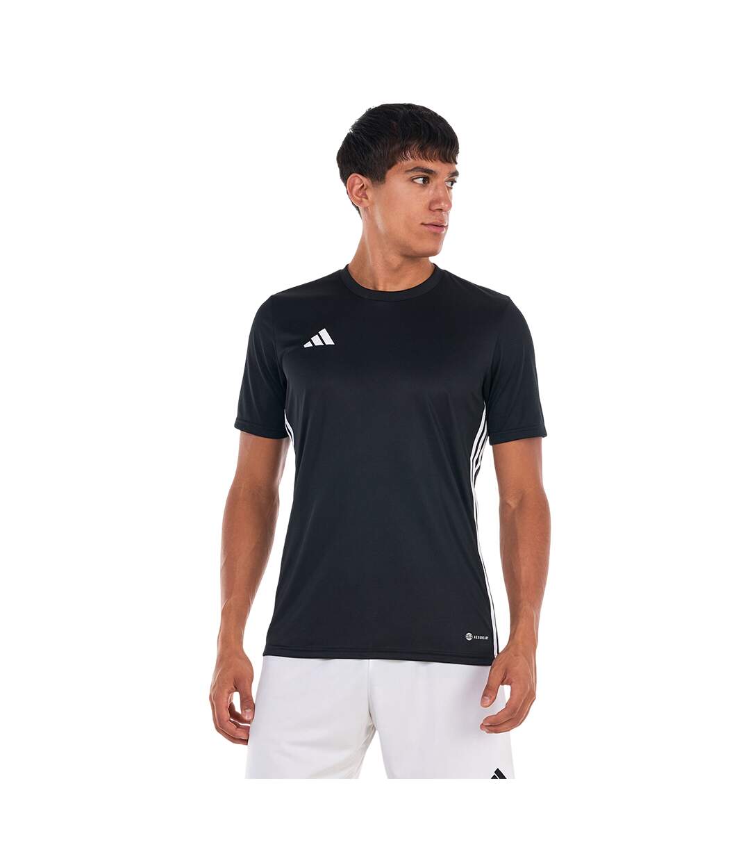 T-shirt Motif/style 3 Rayures Table Homme Noir Adidas-2