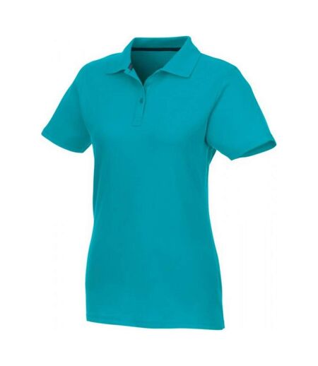 Elevate Womens/Ladies Helios Short Sleeve Polo Shirt (Aqua)
