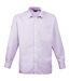 Premier Mens Long Sleeve Formal Plain Work Poplin Shirt (Lilac) - UTRW1081
