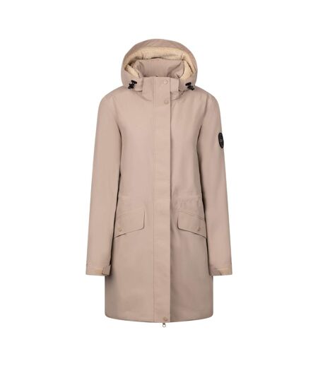 Womens/ladies Deborah Dlx Waterproof Jacket Sand Trespass