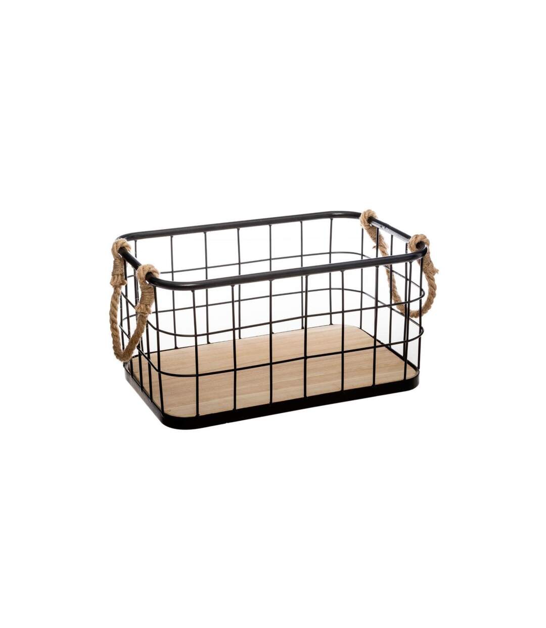 Lot de 3 Cagettes de Rangement Loft 38cm Noir-3