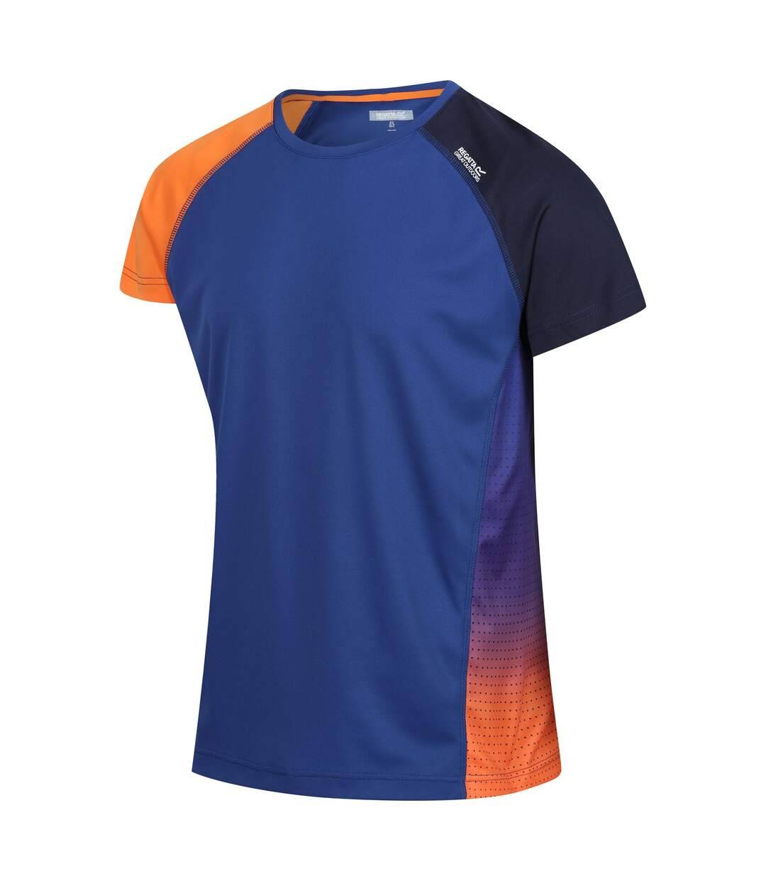 T-shirt corballis homme bleu roi / orange kaki Regatta-3