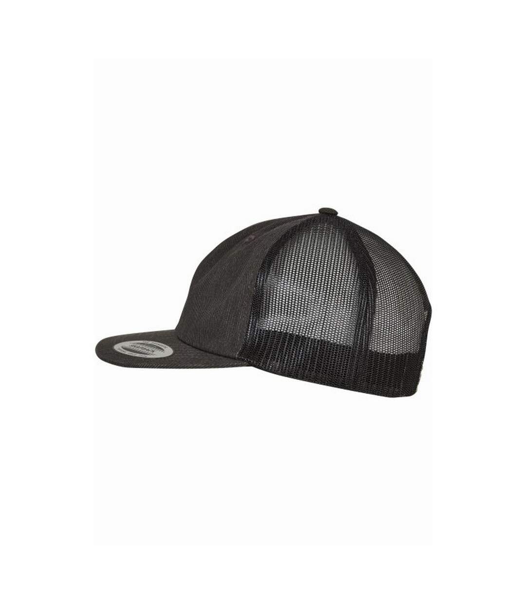 Casquette trucker adulte noir brut Flexfit-3