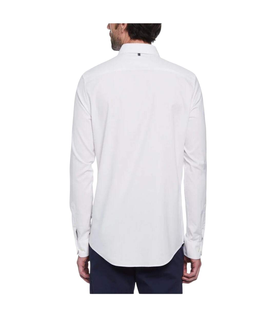 Chemise Manches Longues Sticker Pete Homme Blanc Vif Original Penguin-2
