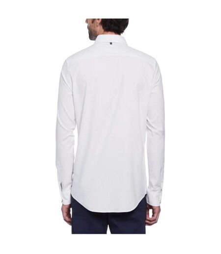 Chemise Manches Longues Sticker Pete Homme Blanc Vif Original Penguin