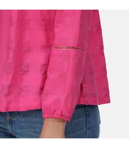 Regatta Womens/Ladies Calluna Long-Sleeved Blouse (Pink Fushion) - UTRG7469