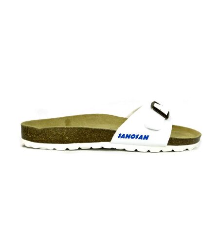 Sanosan Womens/Ladies Malaga Sano Sandals (White/Brown) - UTBS3060