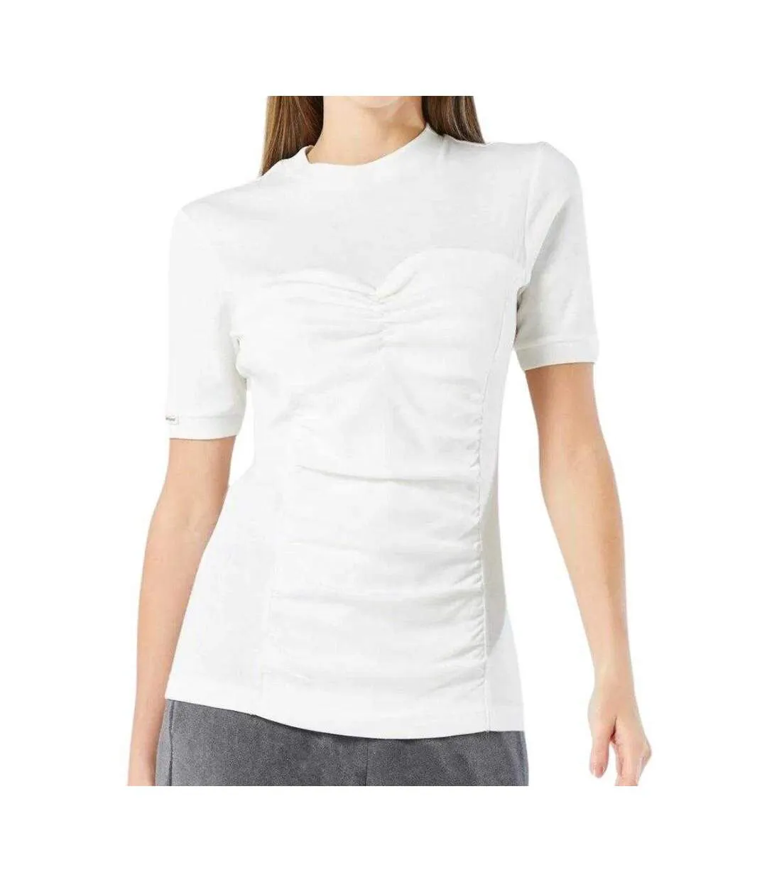T-shirt Sport Motif/style Ruché Femme Blanc Nike-1